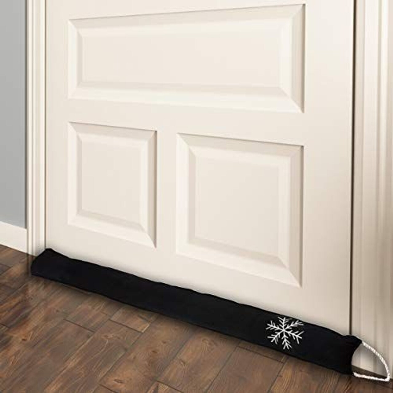 Simply Genius Long Brown Doorstop Snake - 36 in, Brown, 2-Pack - Weighted Under Door Draft Stopper & Draft Guard for Entryway